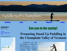 Tablet Screenshot of paddlesurfchamplain.com